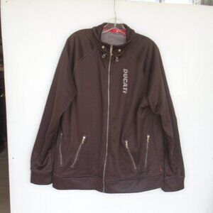 Puma Ducati Mens Full-Zip Sweatjacket Size XL Brown